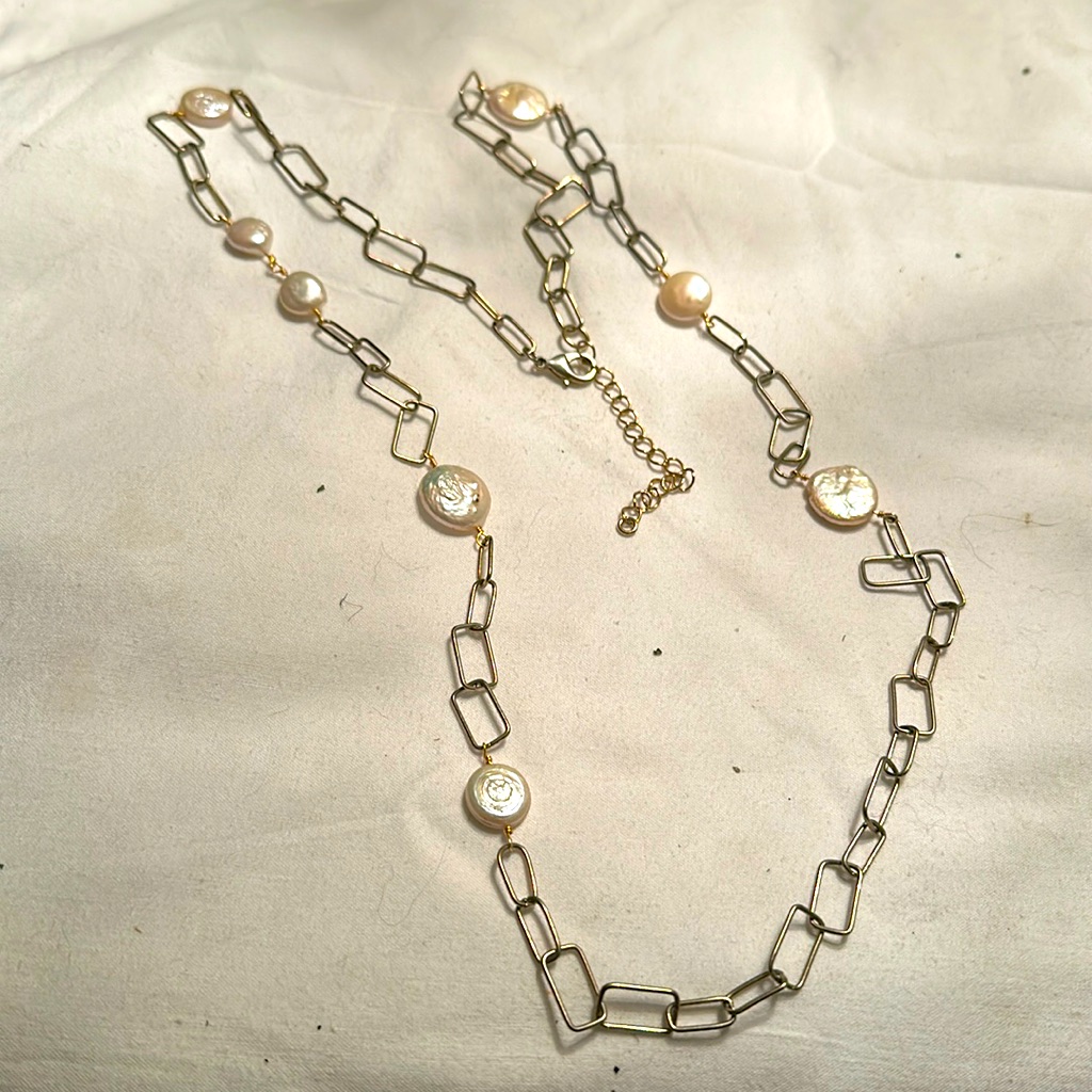 Chains And Pearls Coin Pearls At That Couture